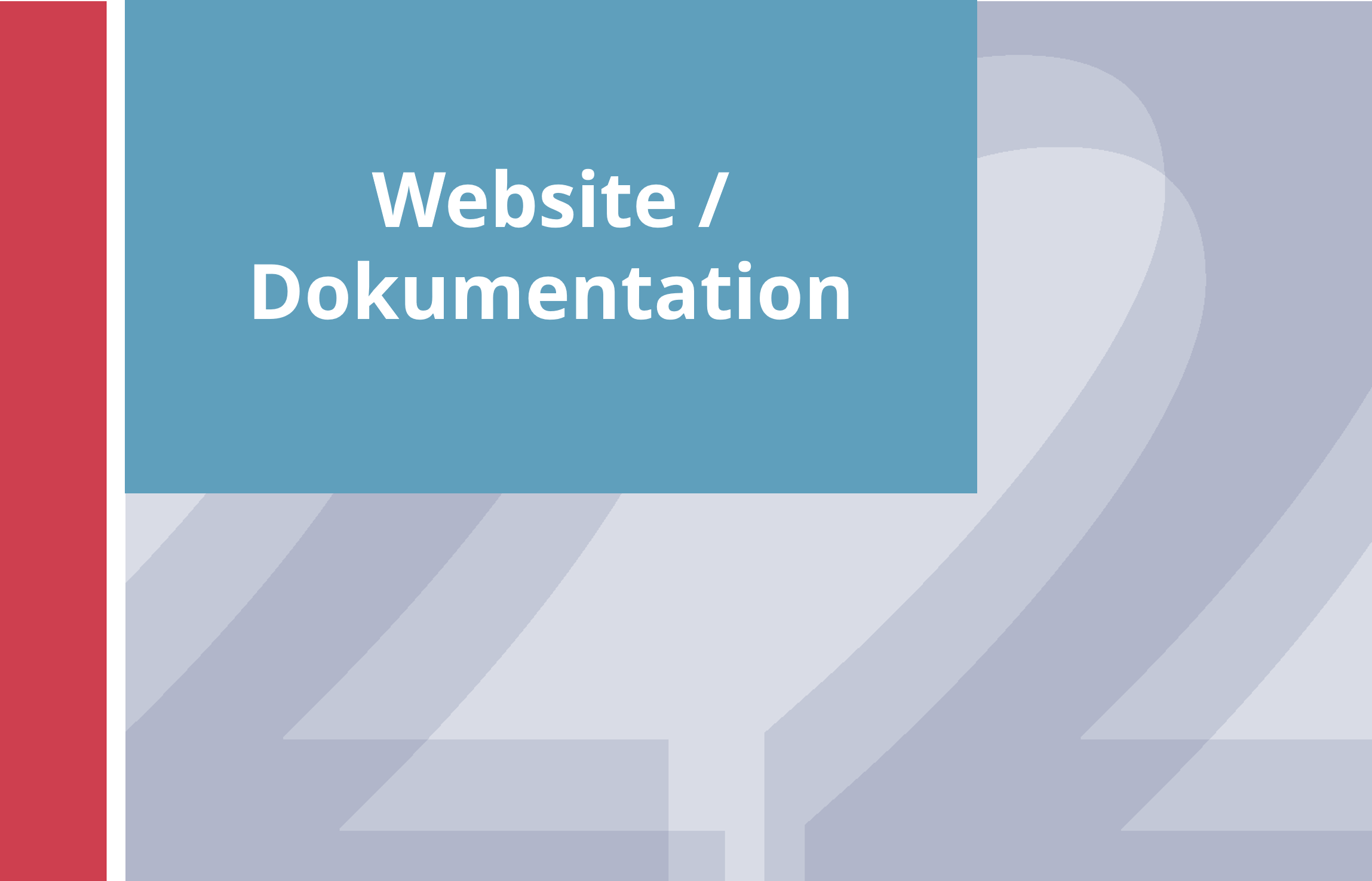  Website / Dokumentation 